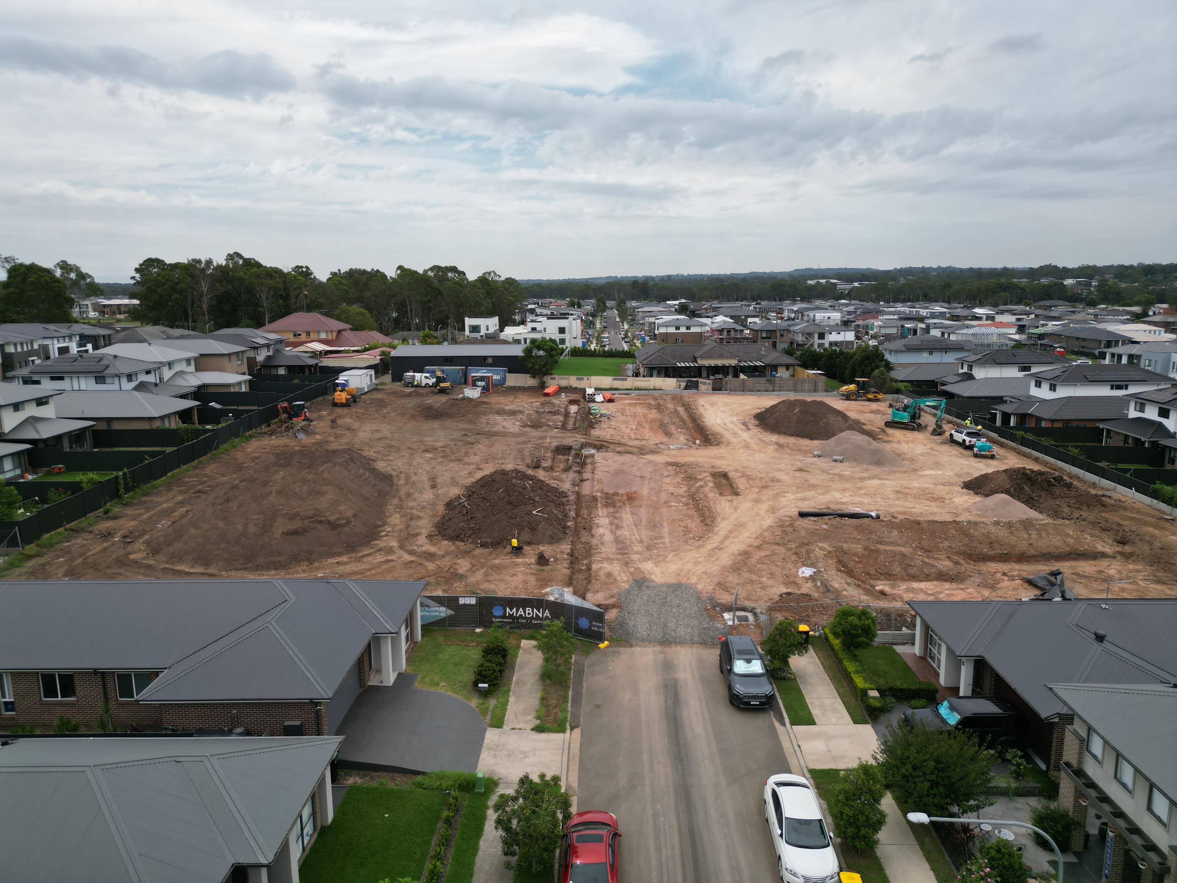 Sixth Avenue Austral Subdivision - roadworks